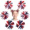 6 Pack Patriotic Spiral Hair Bow Clips – 4th of July Red, White & Blue Star and Stripe Grosgrain Ribbon Alligator Clips for Girls, Toddlers, Independence & Memorial Day Accessories